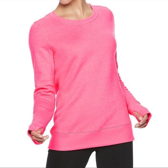 tek gear Tops - NWOT Tek Gear Ultrasoft Fleece Sweatshirt Thumbholes Size XS Cotton/Poly Blend.